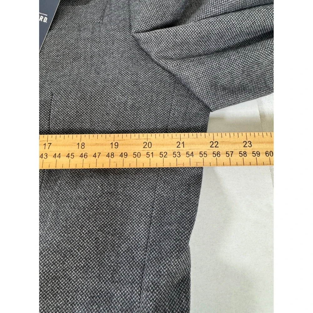 Stafford Men's‎ Dark Charcoal Classic Fit Stretch Comfort Blazer Jacket 42 Reg